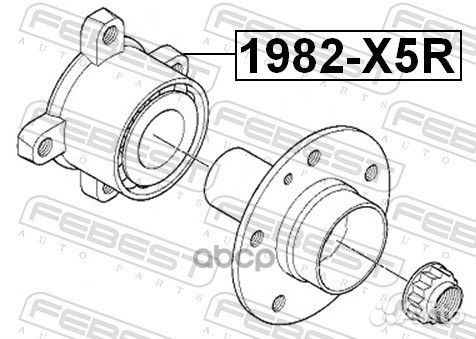 1982-X5R к-кт подшипника ступ. зад.BMW E65/Х5