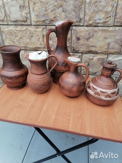 Горшок для запекания красная глина