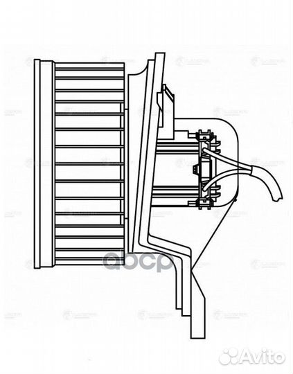 Э/вентилятор отоп. для а/м PSA Berlingo I