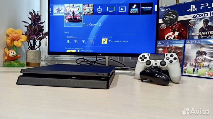 Sony playstation 4 slim +400 игр