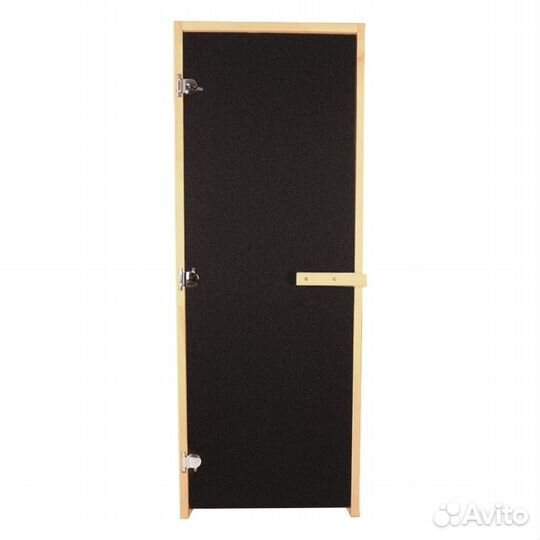 Дверь для Бани стекло Бронза Матовая black 190х70