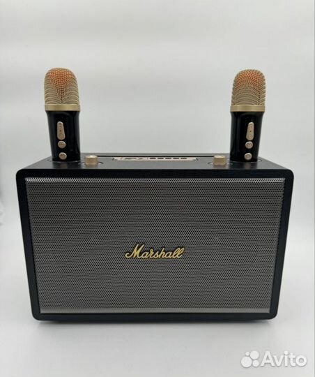 Блютуз колонка караоке Marshall с микрофонами