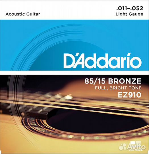 EZ910 american bronze 85/15 Струны DAddario