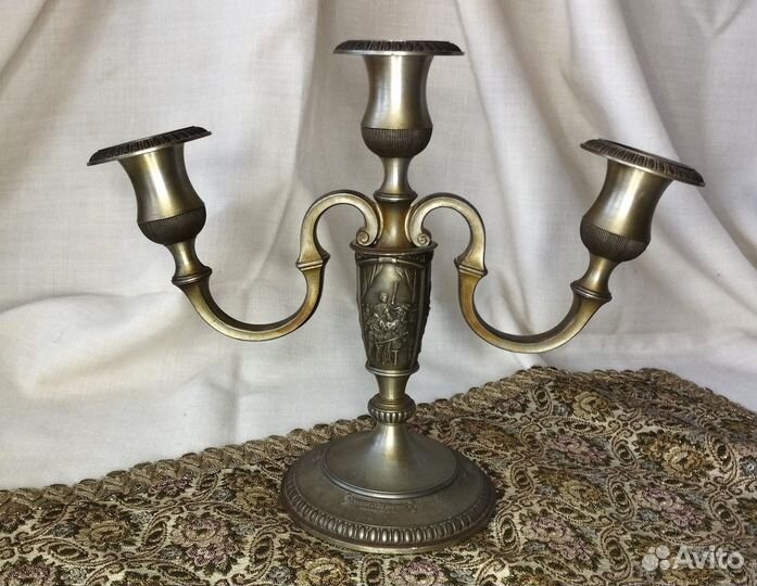 Старинный подсвечник канделябр WMF Германия