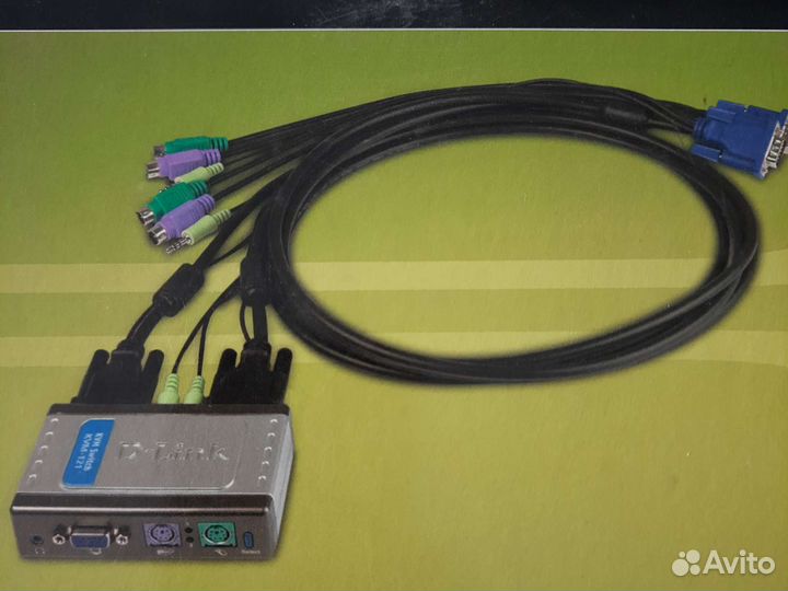 2-port PS/2 KVM switch D-Link KVM-121
