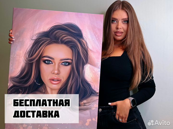 Портрет по фото на холсте Тула