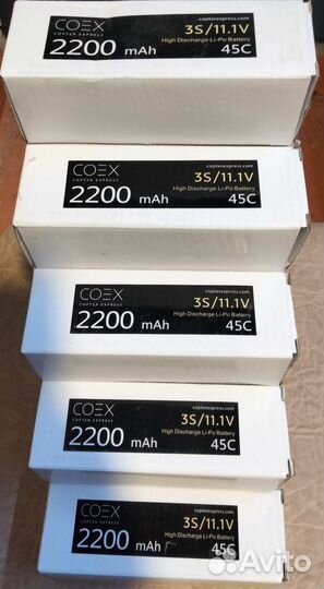 Coex Li PO 11.1V 2200mAh 45C(99А)