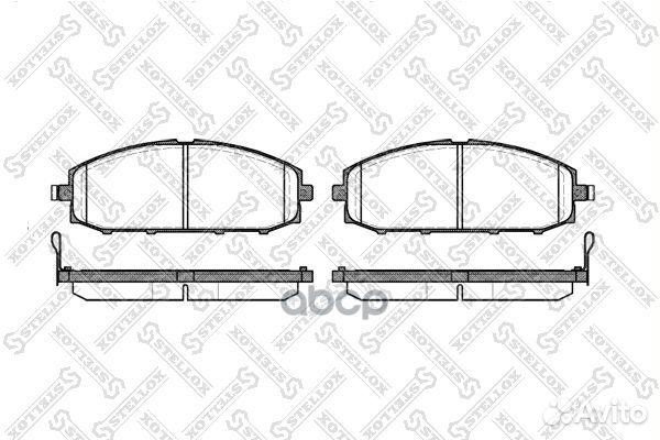 722 004-SX 711 04222255 колодки дисковые п N