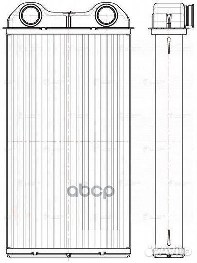 Радиатор отопителя салона opel/renailt vivaro/T