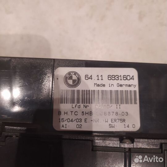 Bmw e46 блок климата рестайлинг