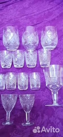 Стопки бокалы хрустальные СССР