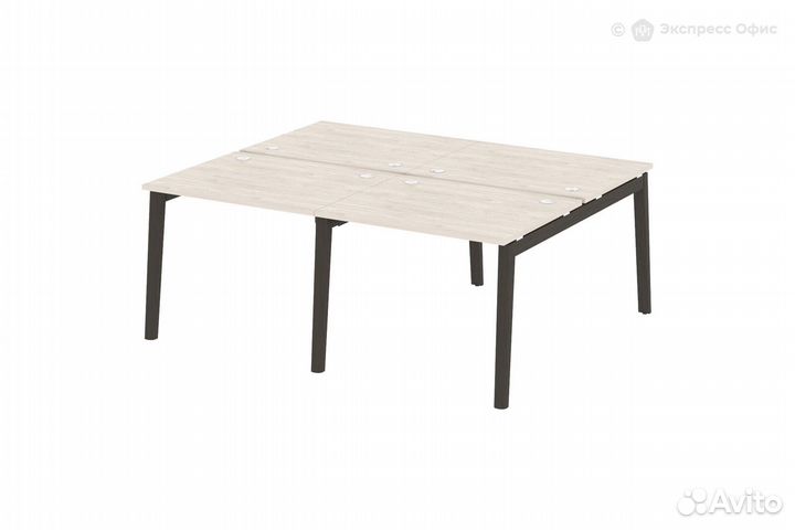 Стол-бенч двойной на деревянных опорах Onix wood O