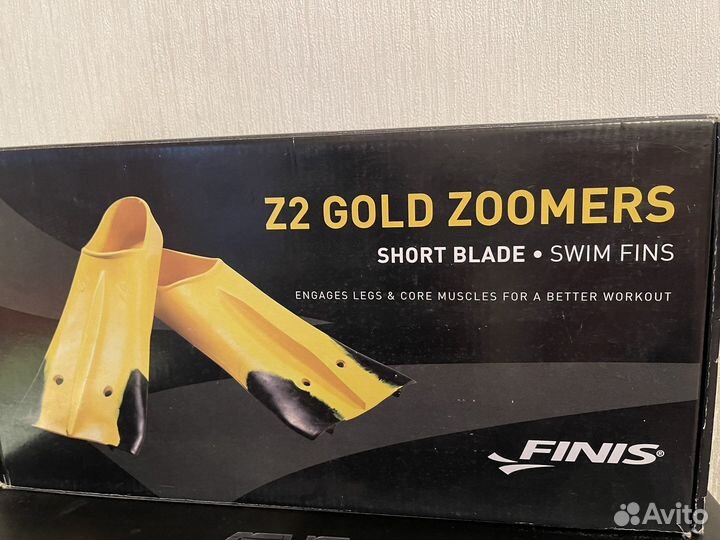 Ласты короткие спортивные Finis Z2 Zoomers Gold