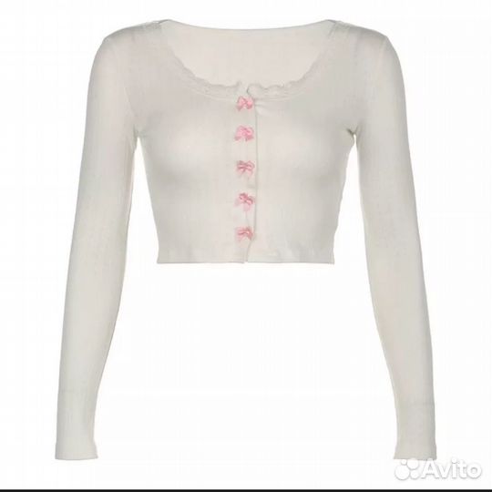 Лонгслив с бантиками