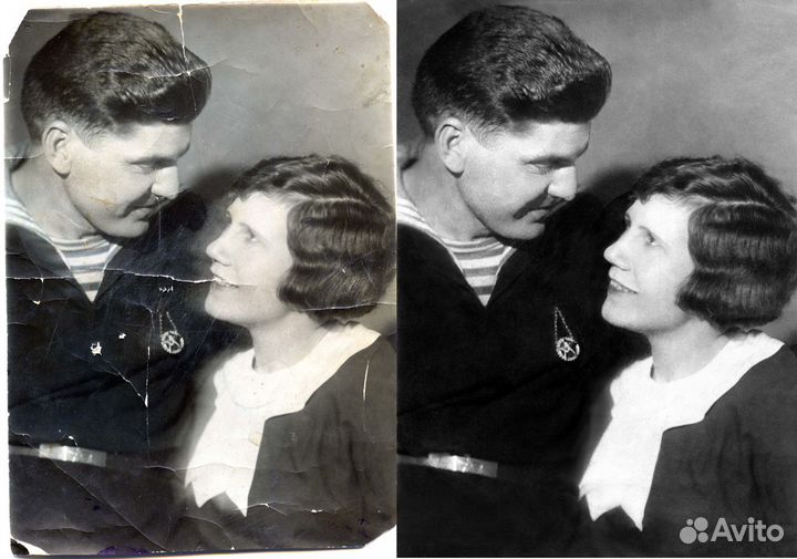Реставрация, ретушь и восстановление старых фотогр