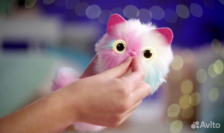 Мягкая интерактивная игрушка котенок Fomsies