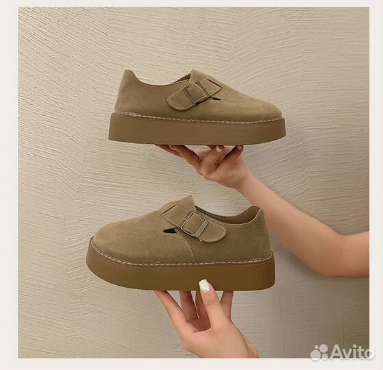 Женские тапки Birkenstock на толстой подошве