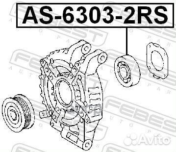 Подшипник шариковый AS-6303-2RS AS-6303-2RS Febest