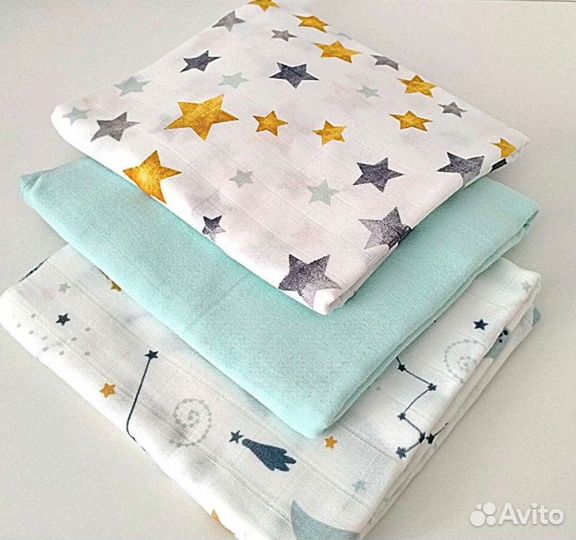 Муслиновые пеленки новые