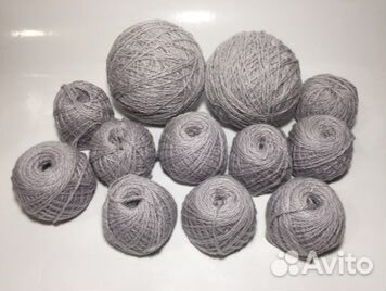 Серая пряжа для вязания