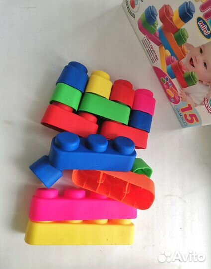 Мягкие кирпичики 15 шт