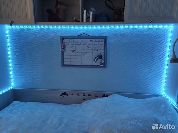 Светодиодная лента 5м с пультом и блоком питания