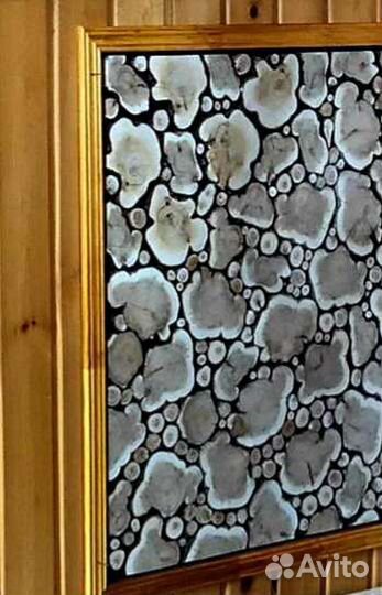 Панно из спилов можжевельника