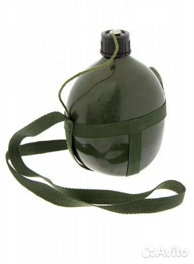 Фляжка армейская с чехлом цифра мох