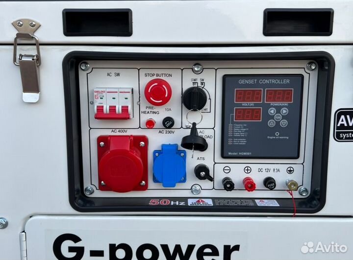 Электростанция дизельная 10 kW g-power с постоянны