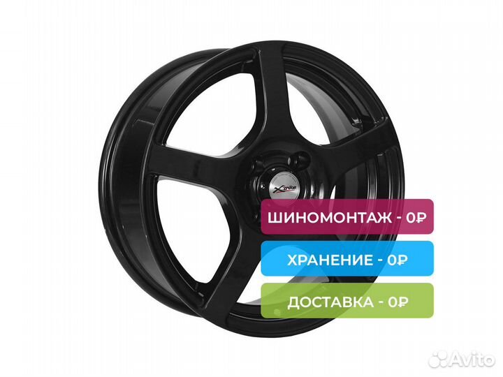 R15 4x100 6J ET45 D67,1 X'trike X-118 BK