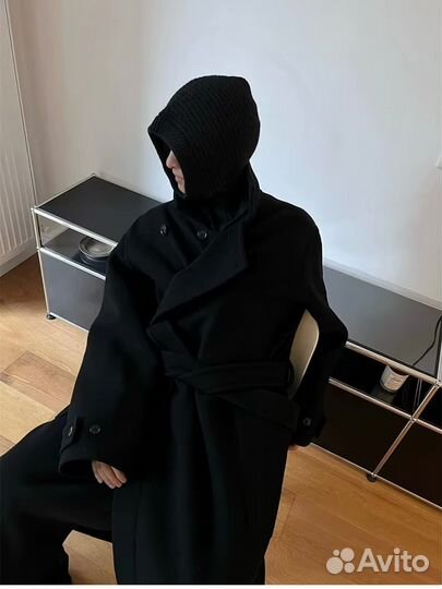 Пальто оверсайз rick owens opium type