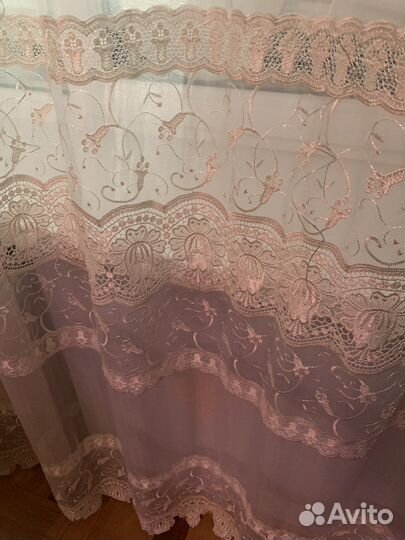 Тюль на 3-метровое окно