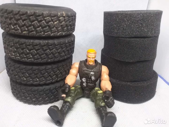 Колеса и паролоновые вставки на WPL