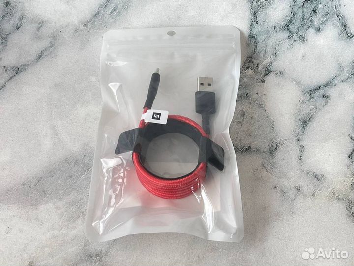 Дата-кабель USB Xiaomi Type-C, SJX10ZM, плетеный
