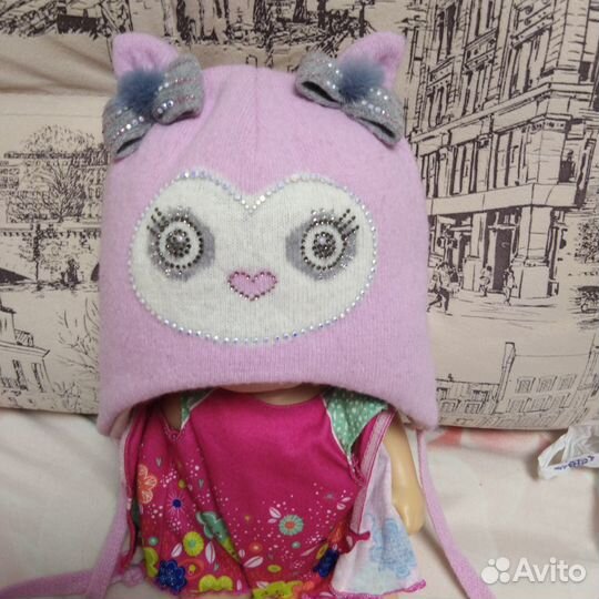 Новая Шапка для девочки Kotik 46-48размер