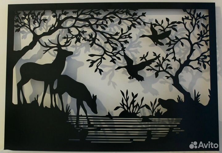 Картина из металла на стену