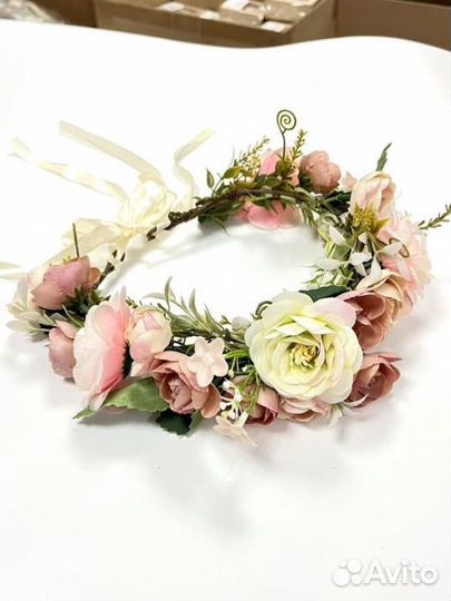 Венок с цветами на голову