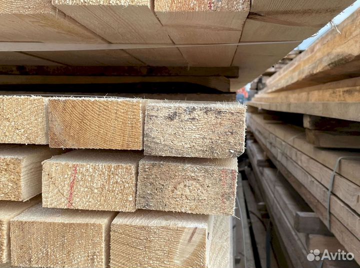 Доска обрезная 40х200х6000