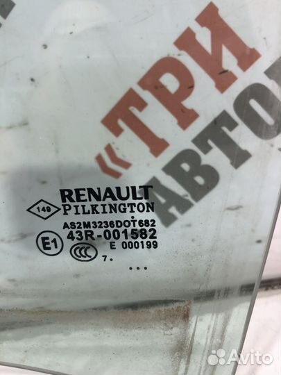 Рено Лагуна Стекло двери заднее левое