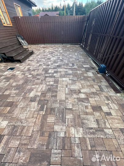 Укладка брусчатки