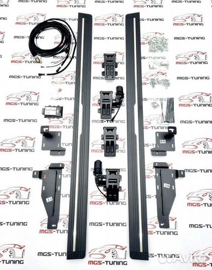 Выдвижные пороги Hyundai Palisade 2019+ подножки