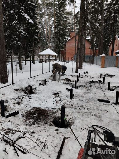 Винтовые сваи установка под ключ