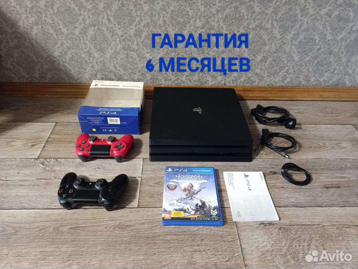 Sony PS4 PRO 1tb. + Гарантия. Два геймпада