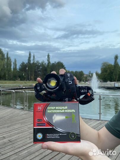 Супер мощный Налобный фонарь