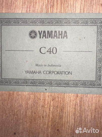 Гитара yamaha c40