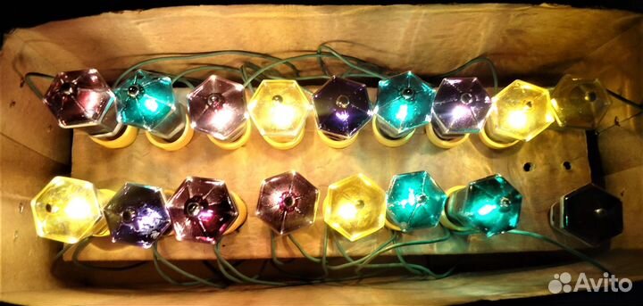 Электрогирлянды СССР в рабочем состоянии