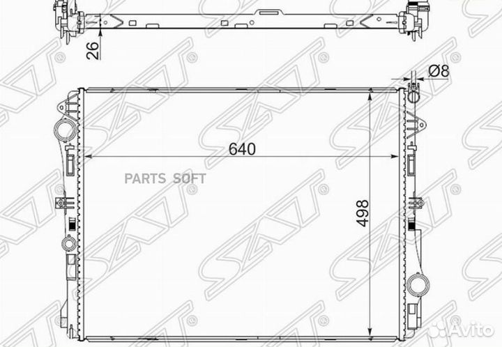 Радиатор Mercedes-Benz E-Class 16-20 / S-Class 13