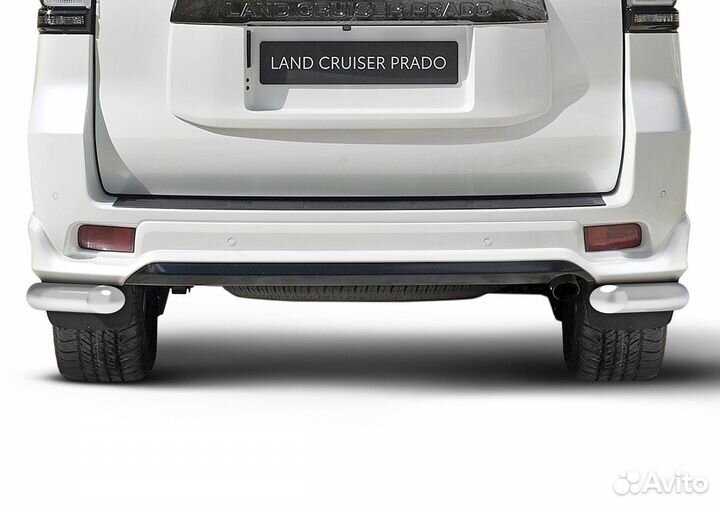 Защита зад. бампера Rival Toyota LC Prado 150 20