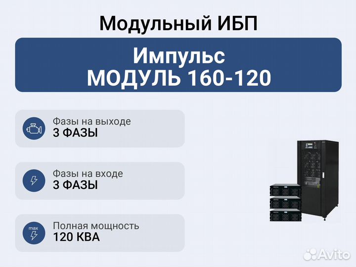 Модульный ибп Импульс модуль 160-120