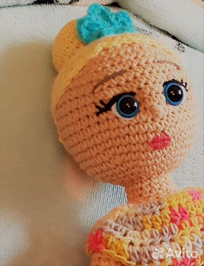 Вязаная авторская кукла Биана